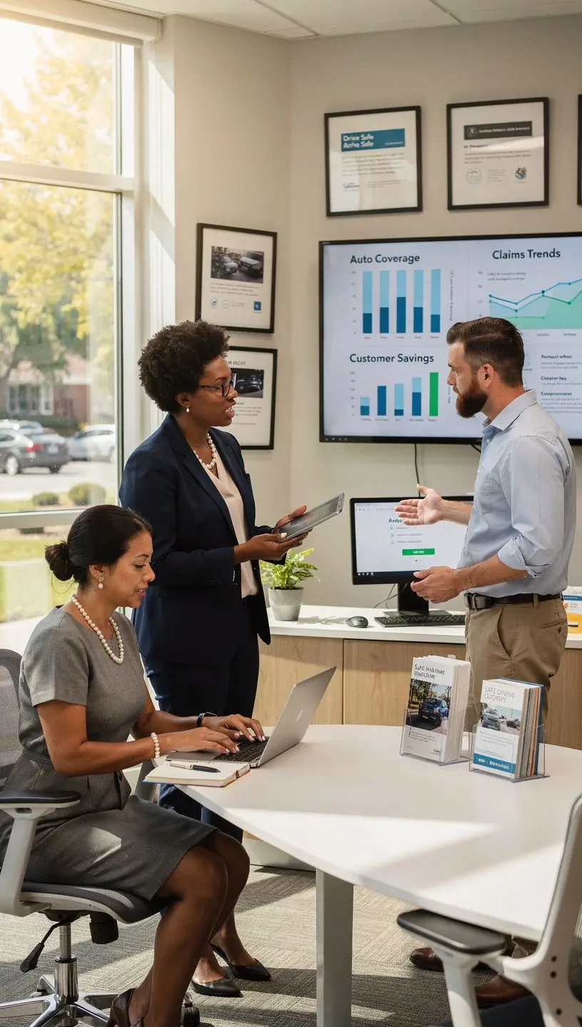 Obrazek przedstawiający konsultanta ubezpieczeniowego rozmawiającego z klientem przez telefon.